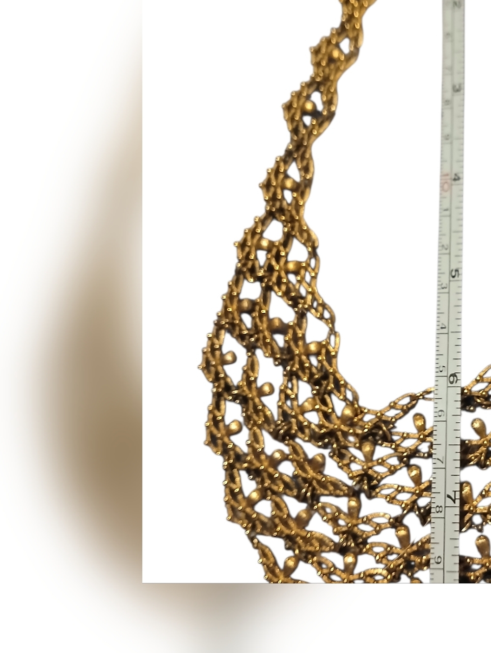 Monet Signed Vintage Bib Style Statement Necklace - Picture 2 of 12